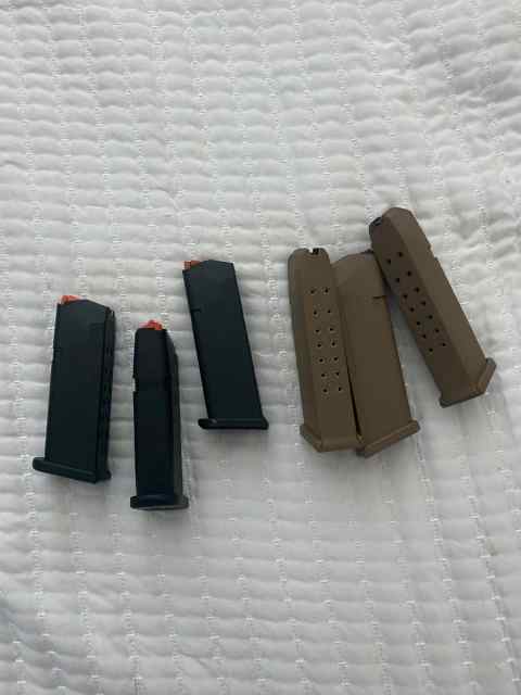 Glock 19/17 magazines for sale